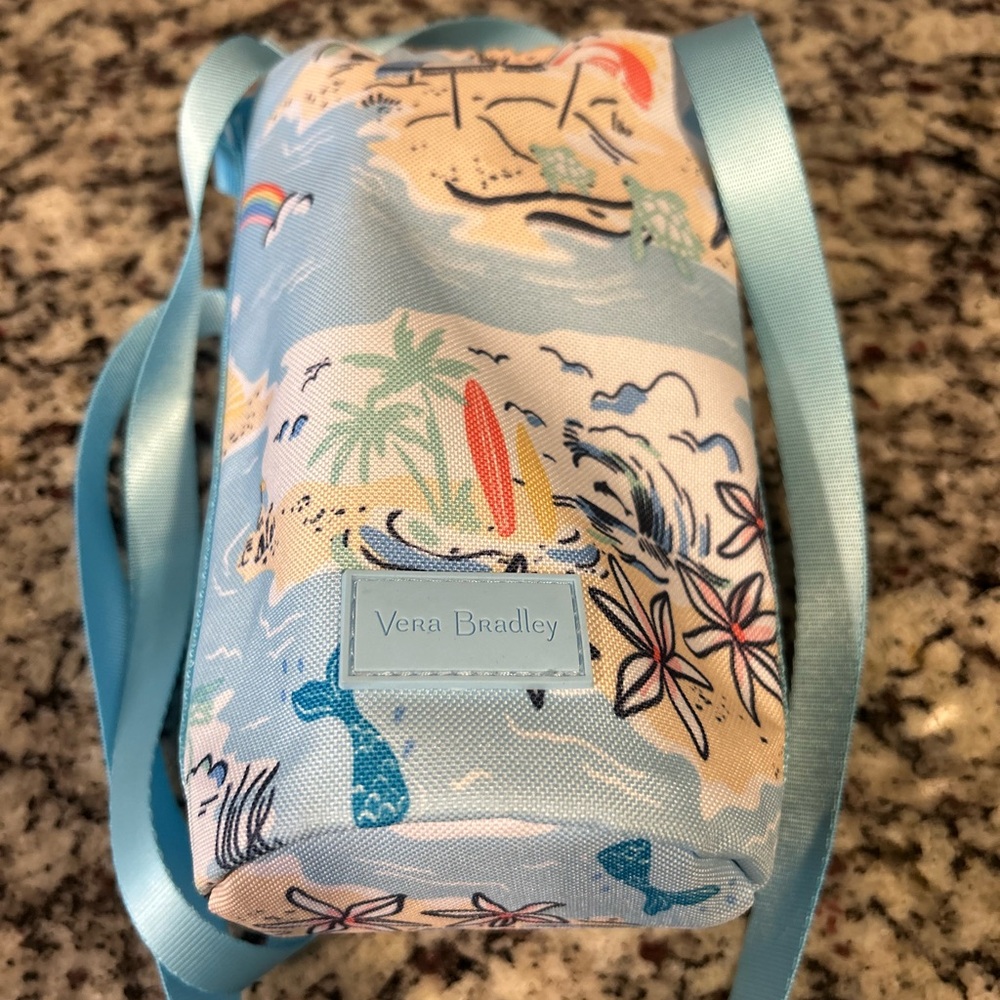 Vera Bradley Surf Print water bottle Bag